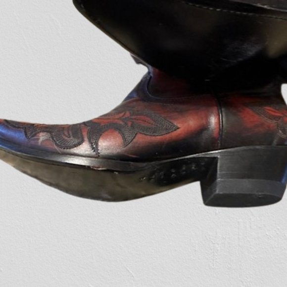 Roper Red All Over Embroidery Western Boots 4226 NWOB Boutique - Picture 13 of 14